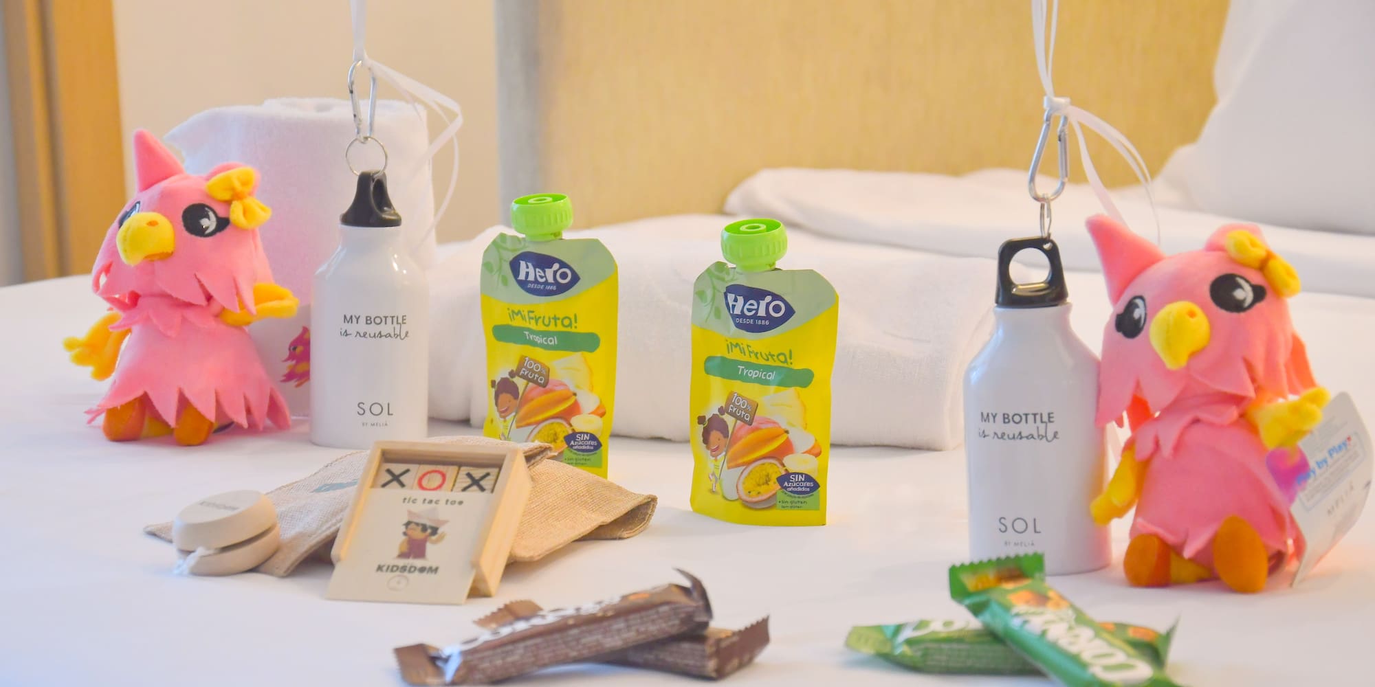 a group of objects on a table