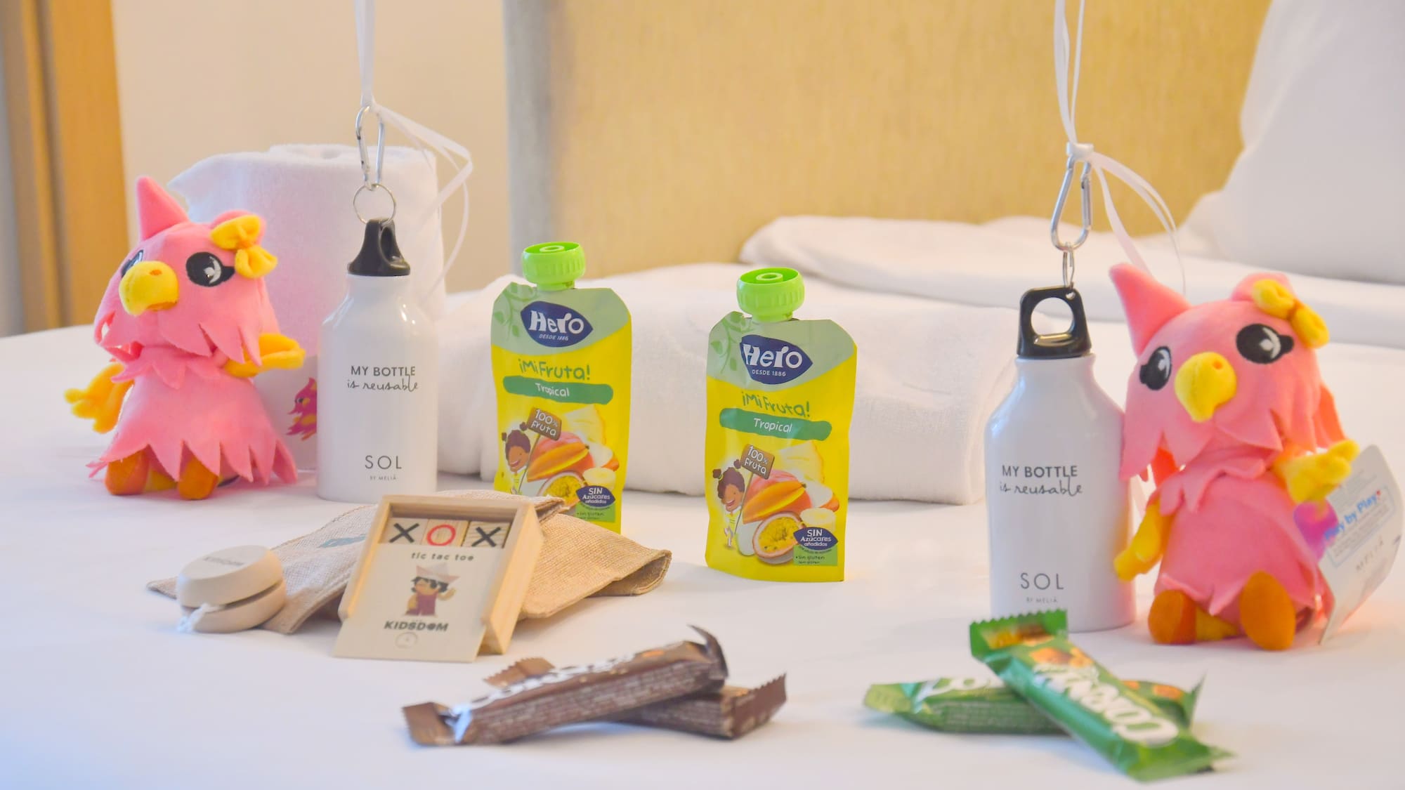 a group of objects on a table