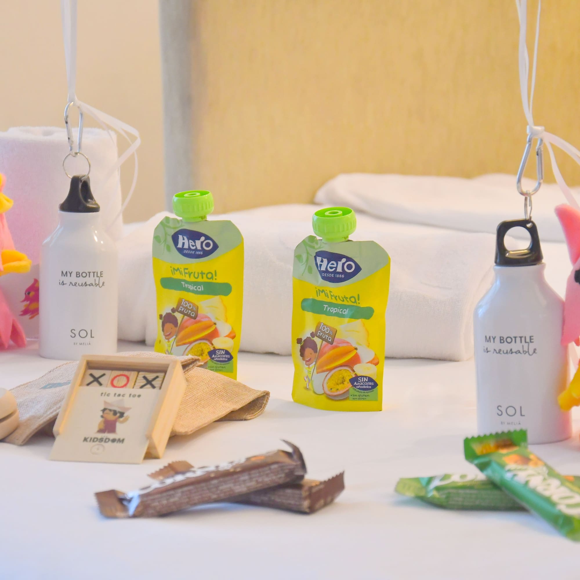 a group of objects on a table