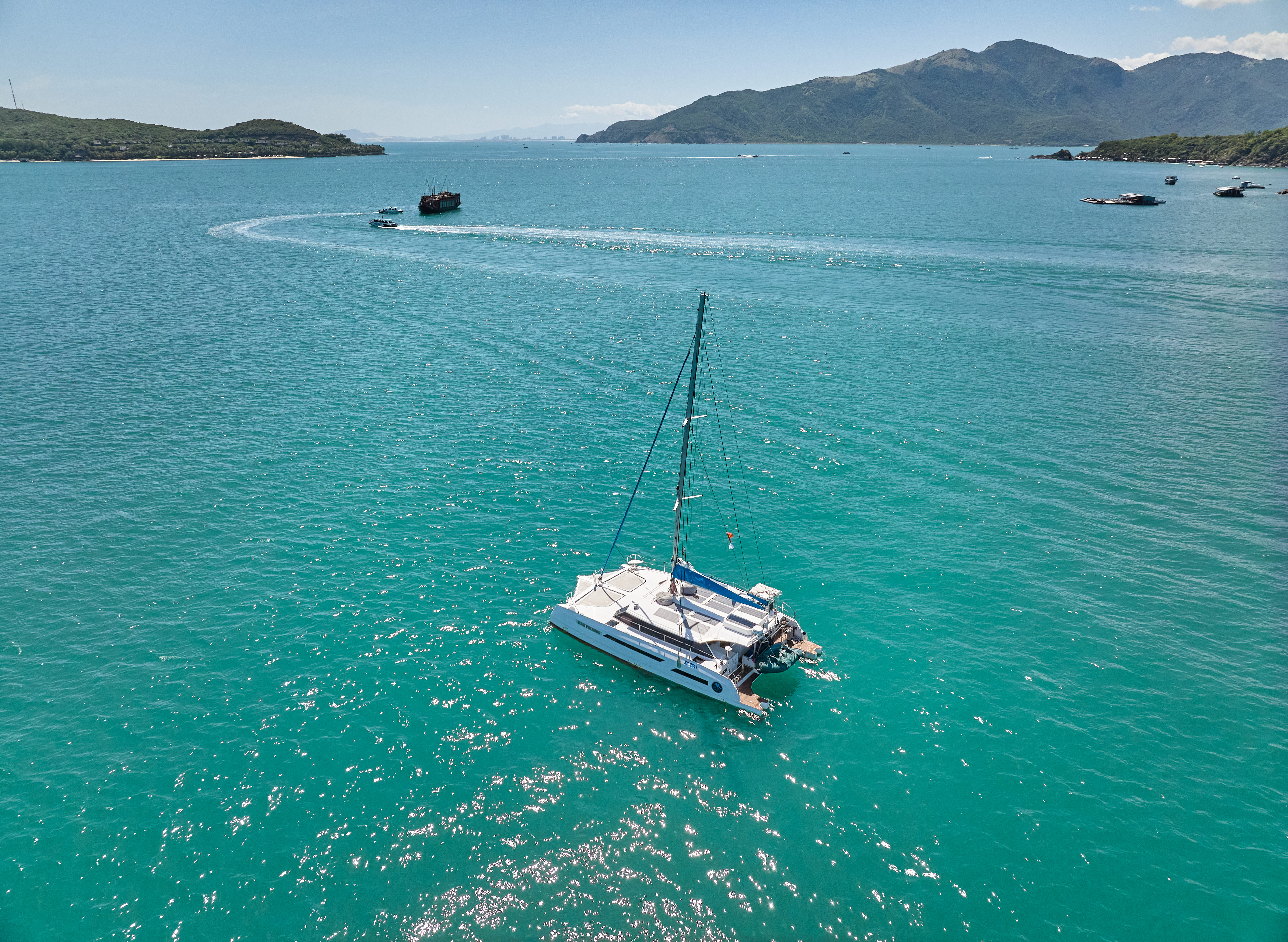 a boat in the water