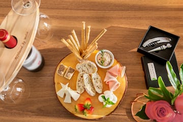 a plate of food on a table