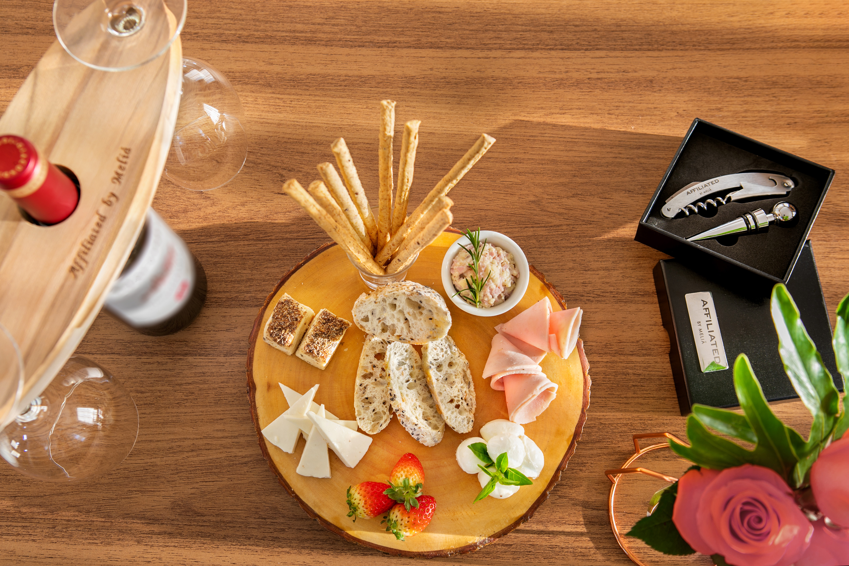 a plate of food on a table