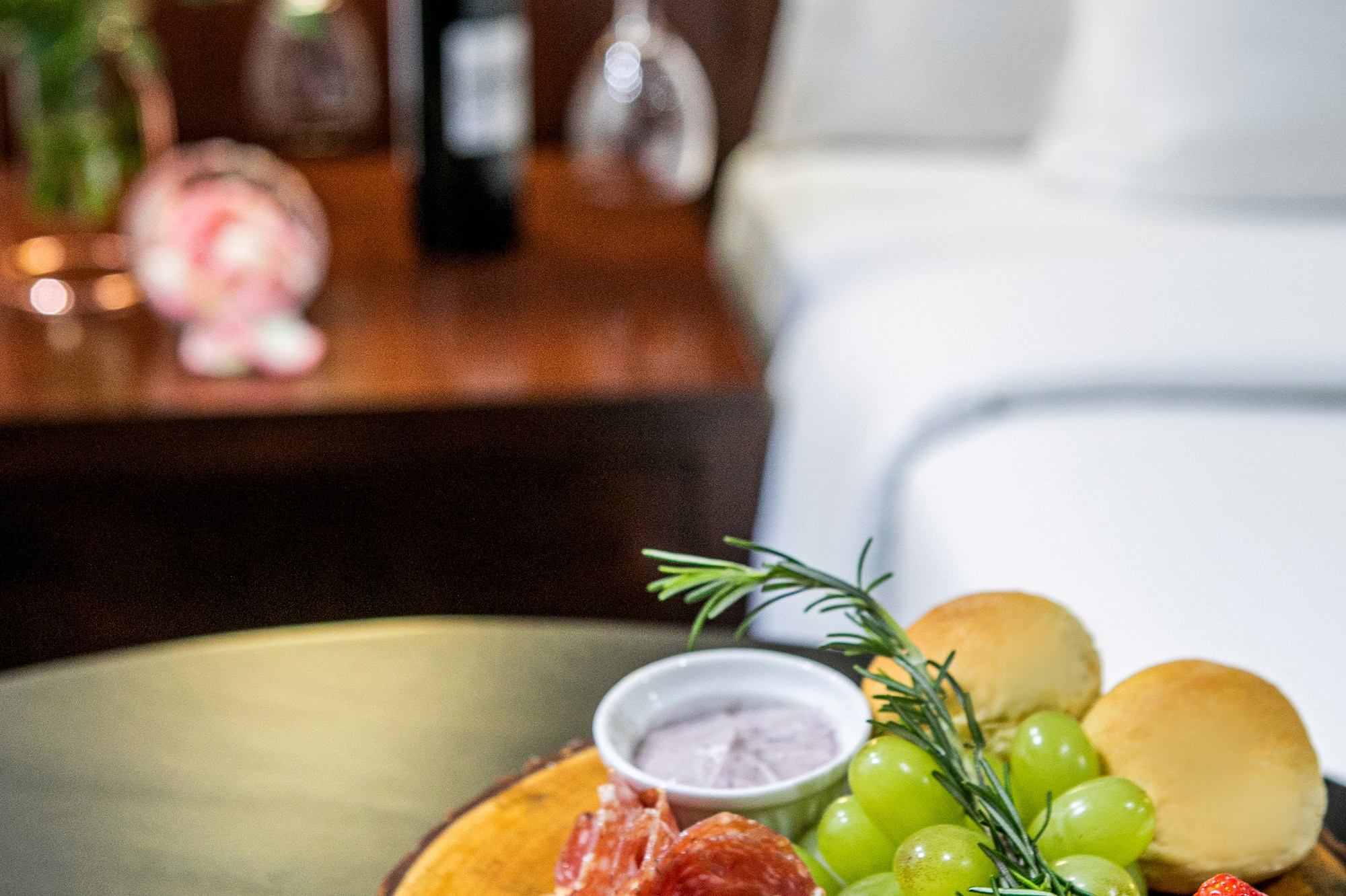 a plate of food on a table