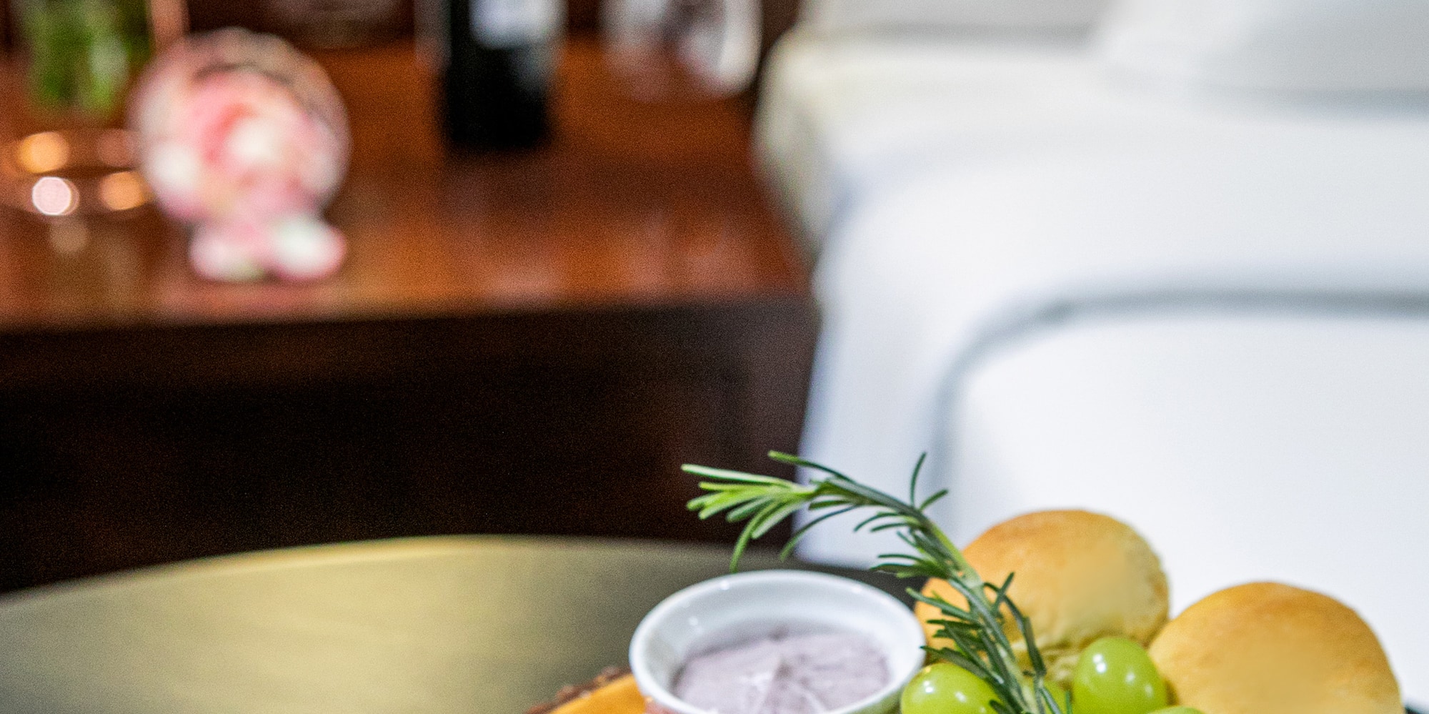 a plate of food on a table