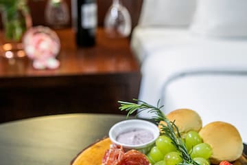 a plate of food on a table