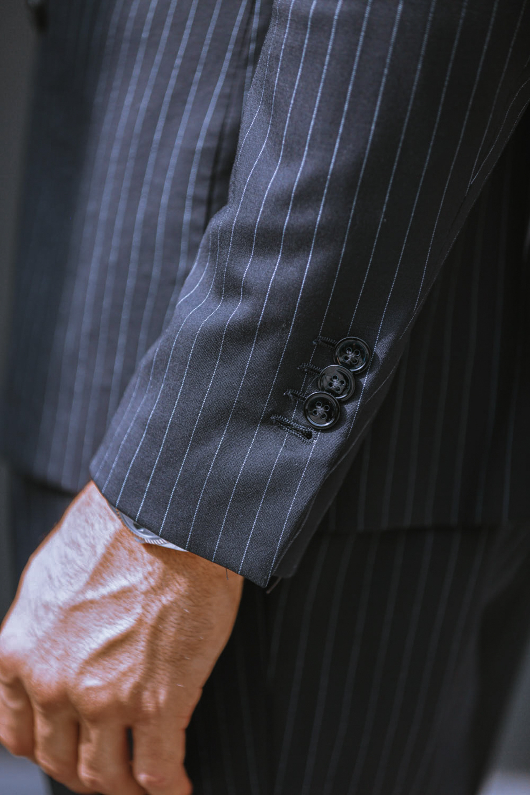 a close up of a man's arm