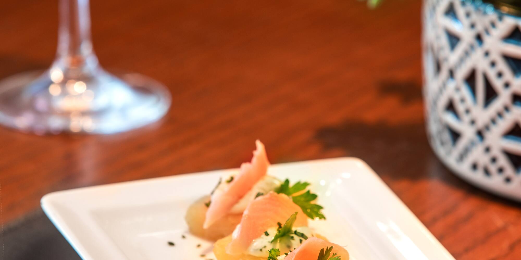 a plate of food on a table
