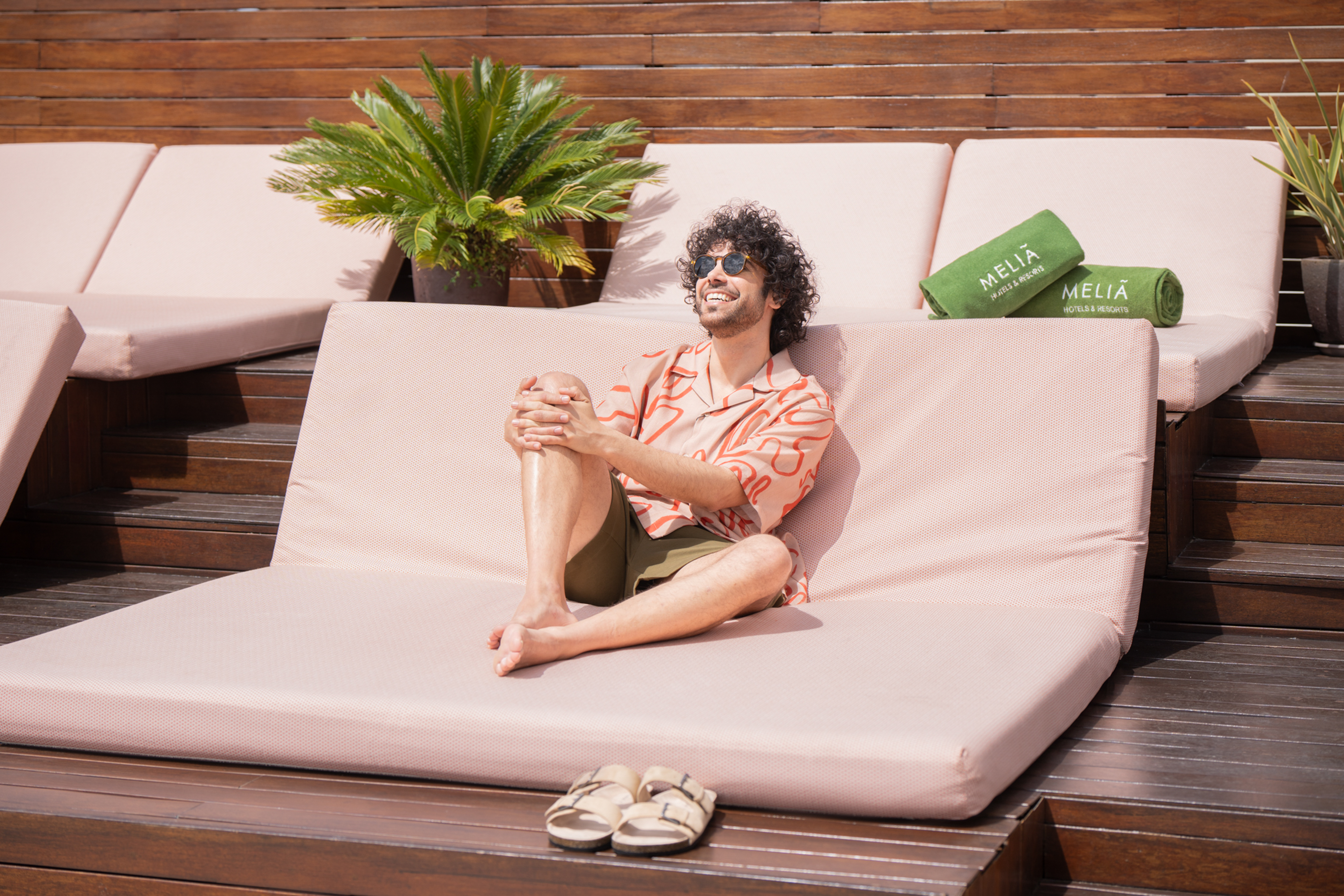 a man sitting on a couch