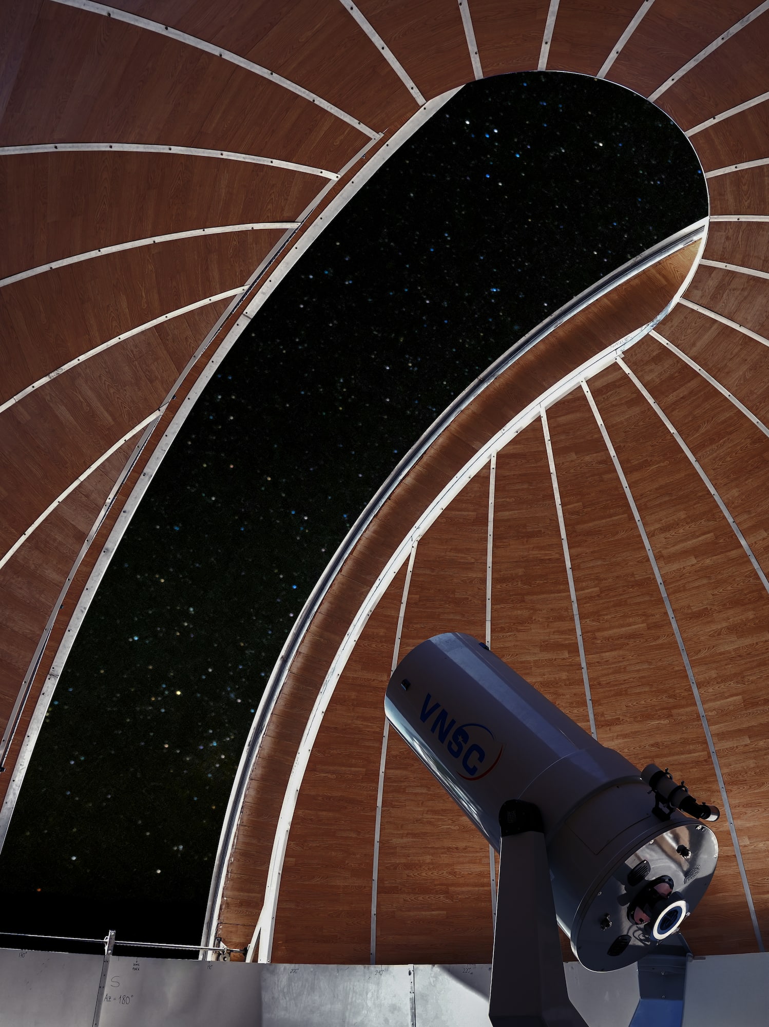 a telescope in a dome