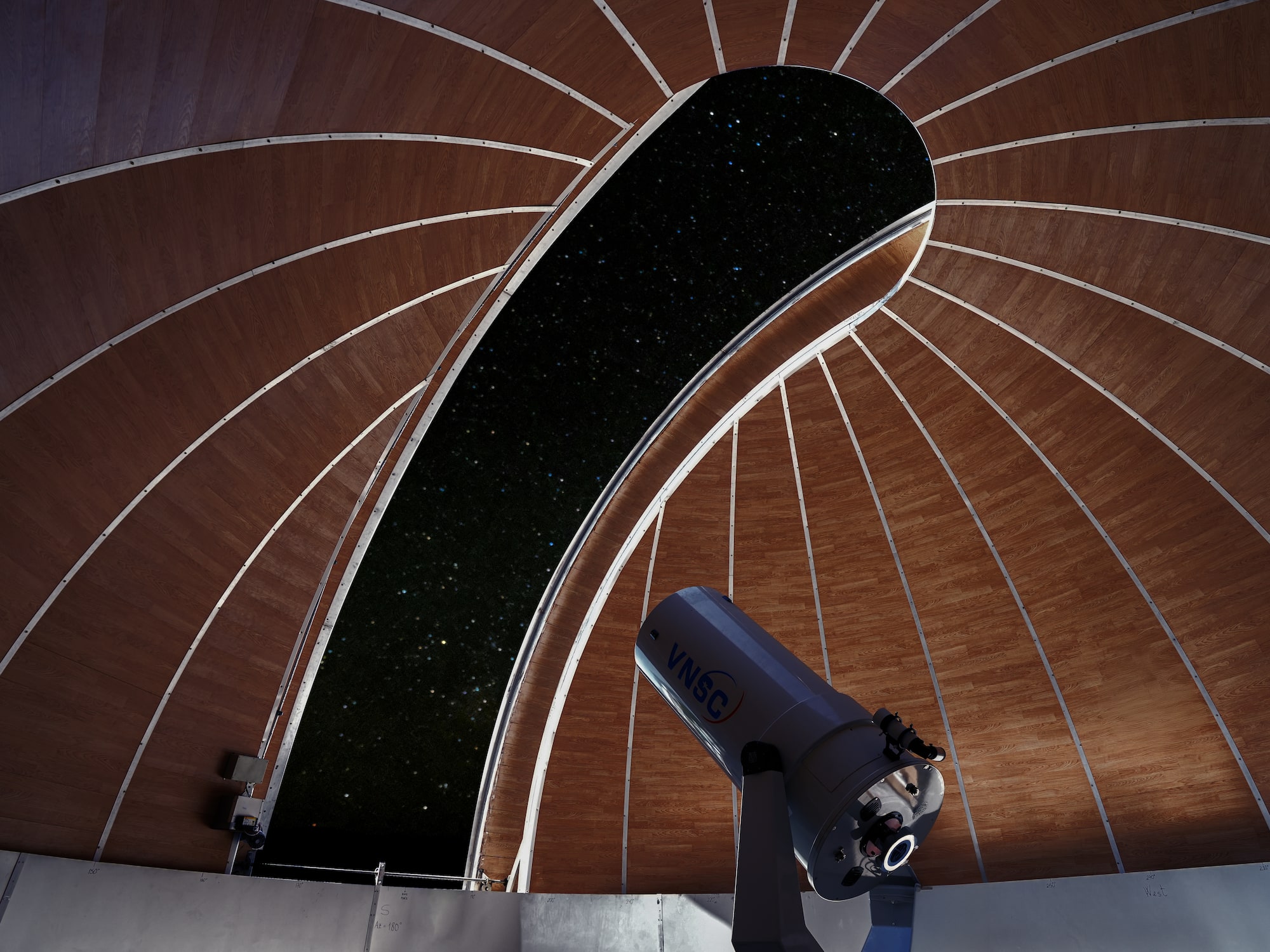 a telescope in a dome