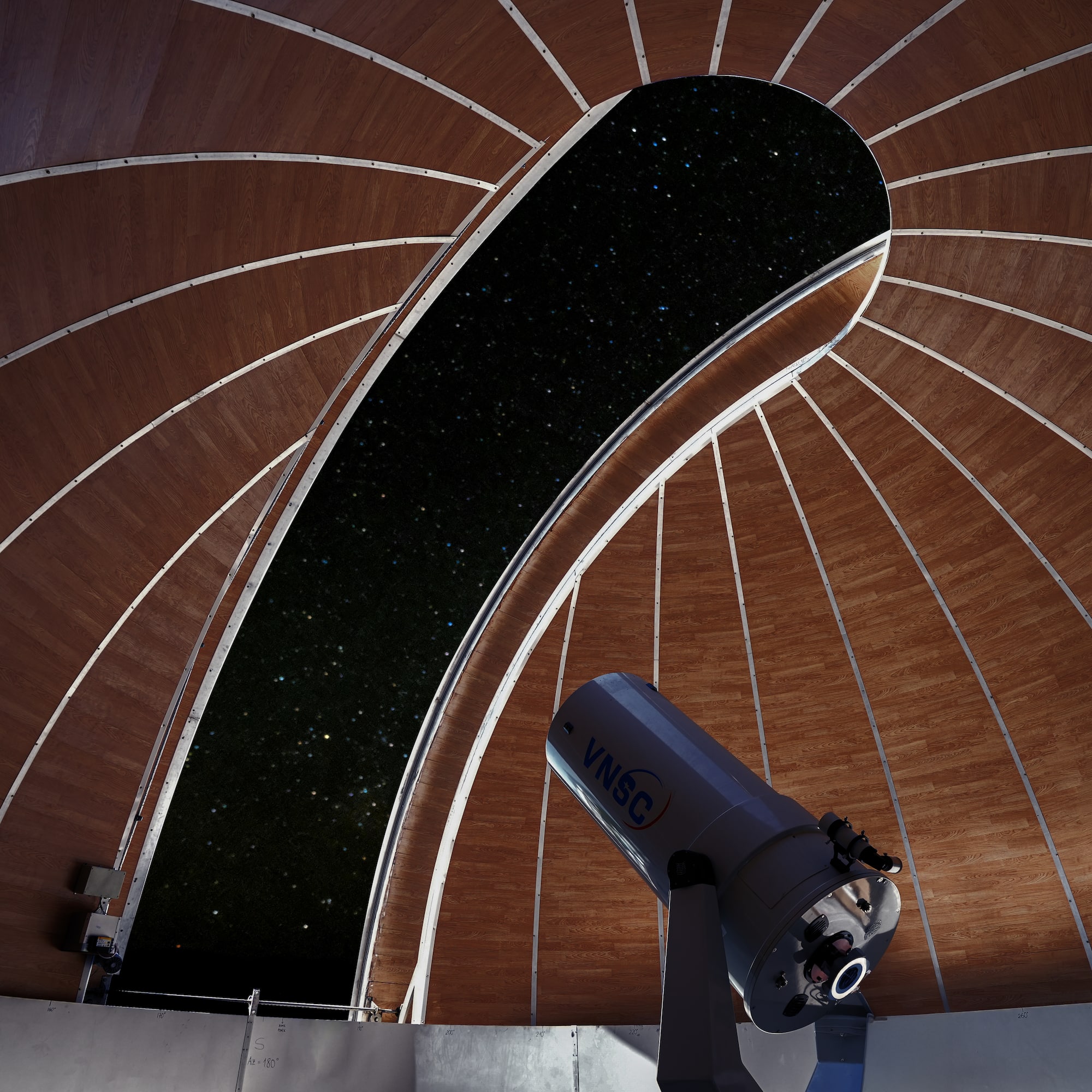 a telescope in a dome