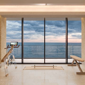 a room with a view of the ocean