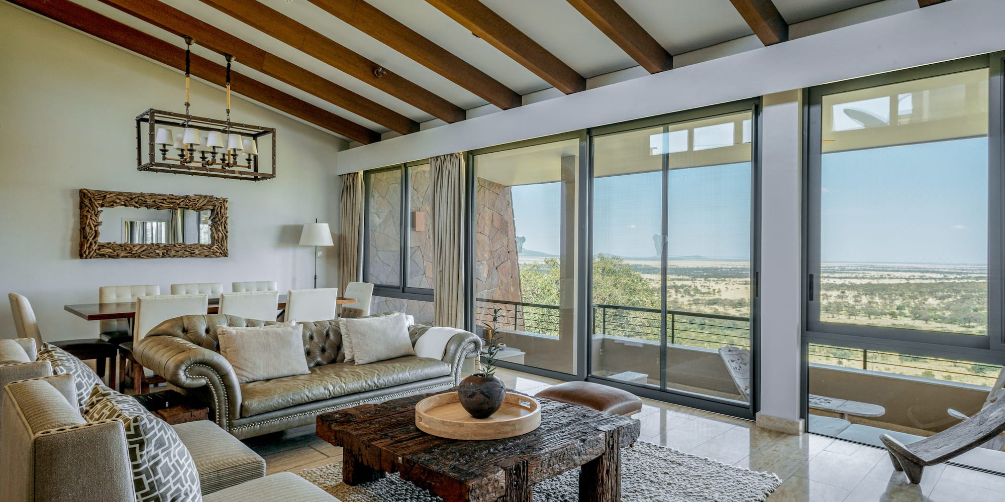 a living room with a couch and a coffee table