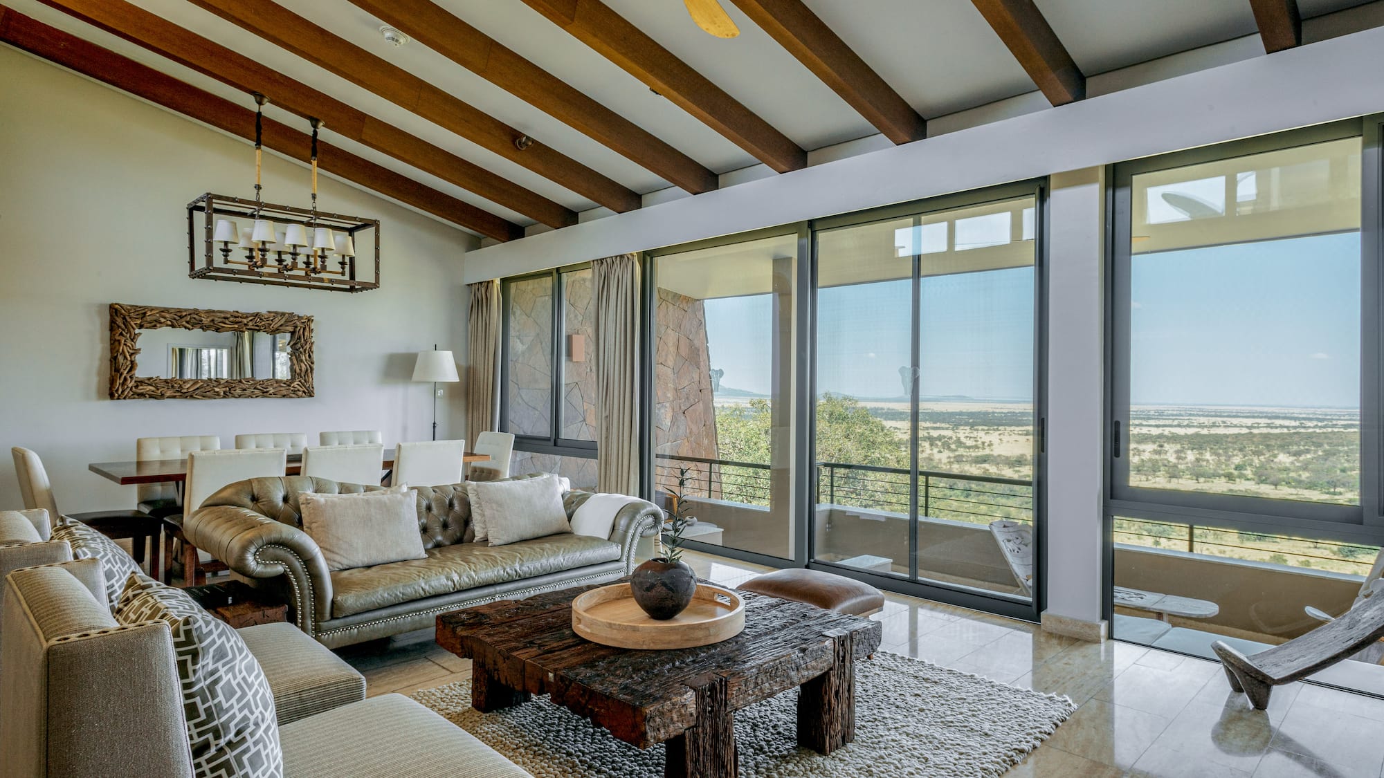 a living room with a couch and a coffee table