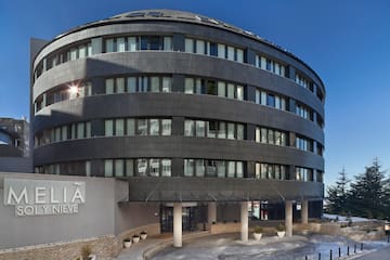 a circular building with many windows