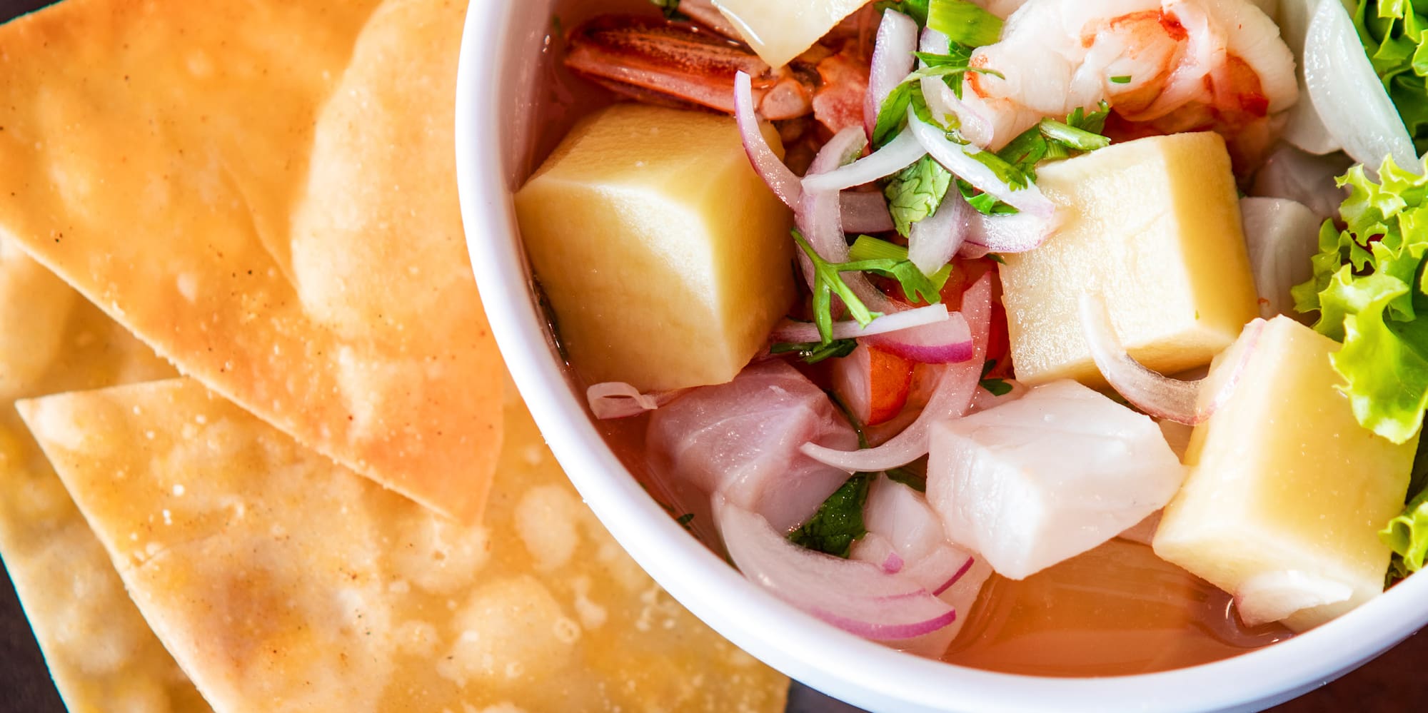 a bowl of food on a plate