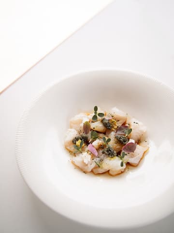 a plate of food on a table