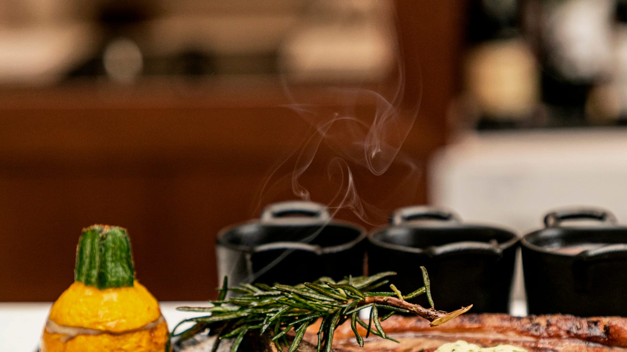 a steak and vegetables on a plate