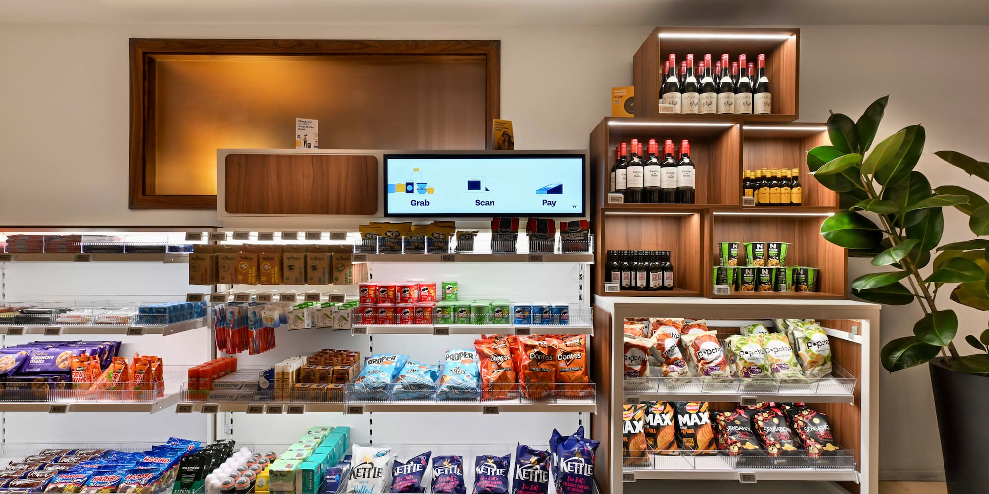 a store with shelves of food and drinks