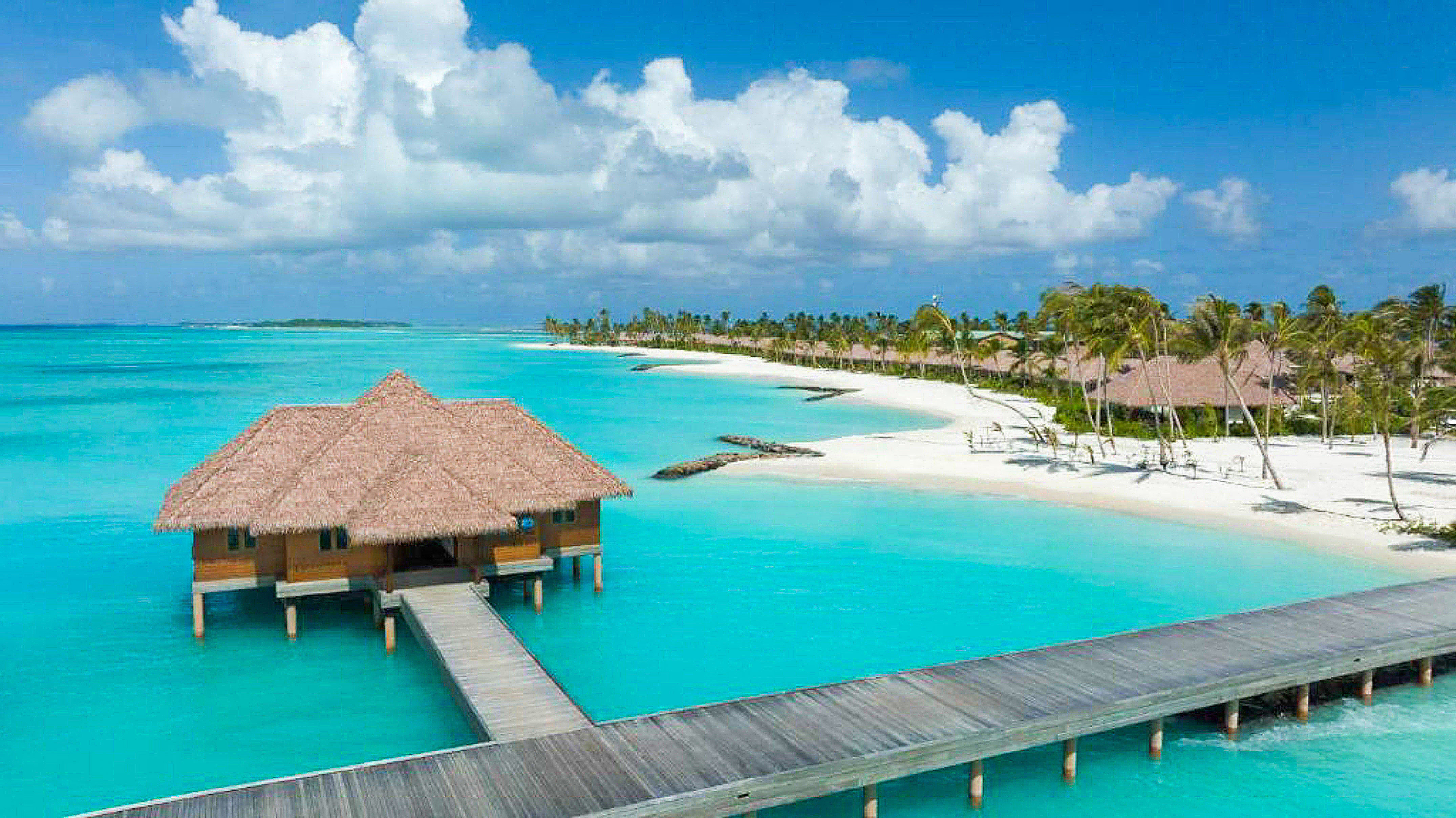 a building on a beach