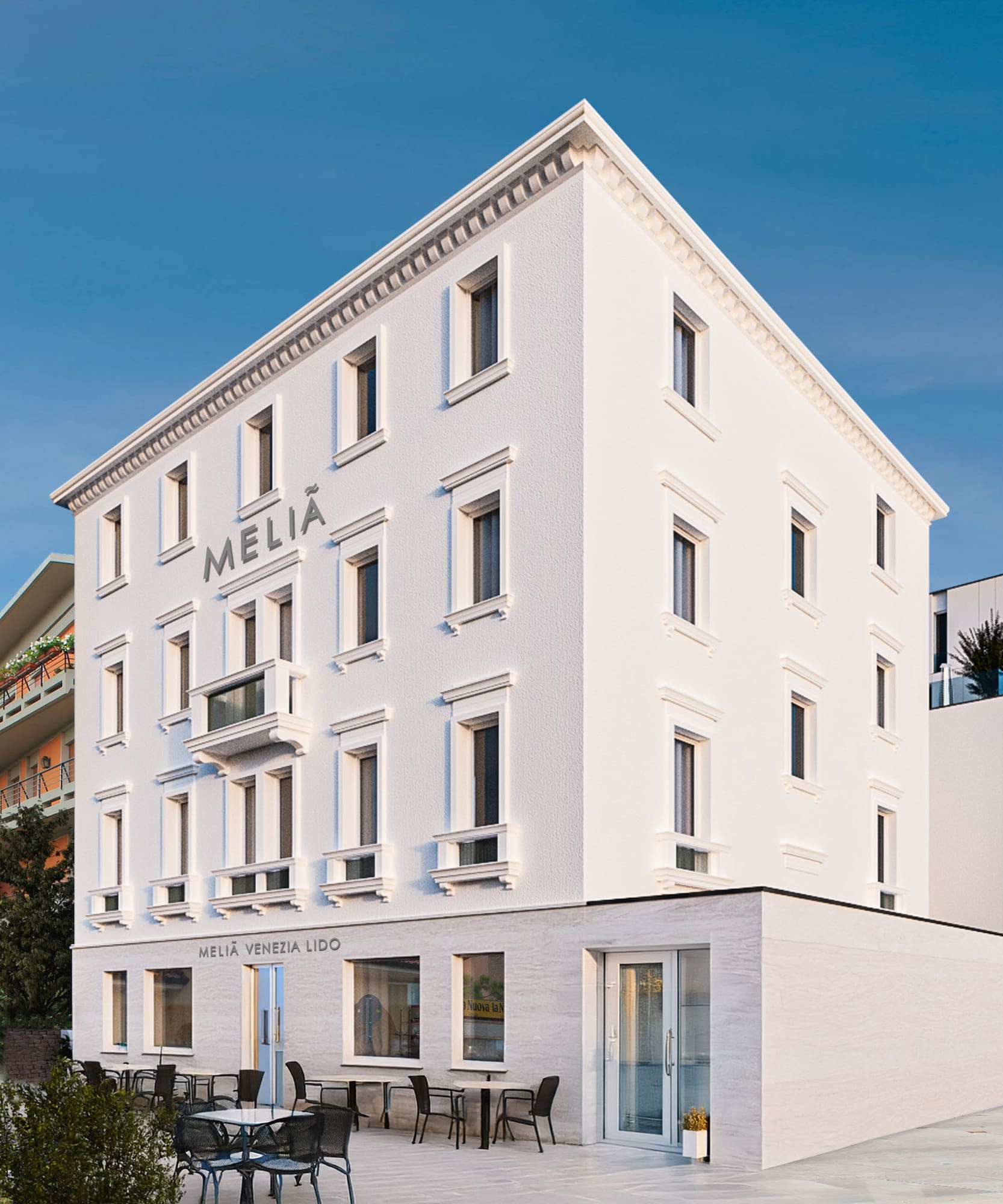 Rockingham Meeting House with a table and chairs.