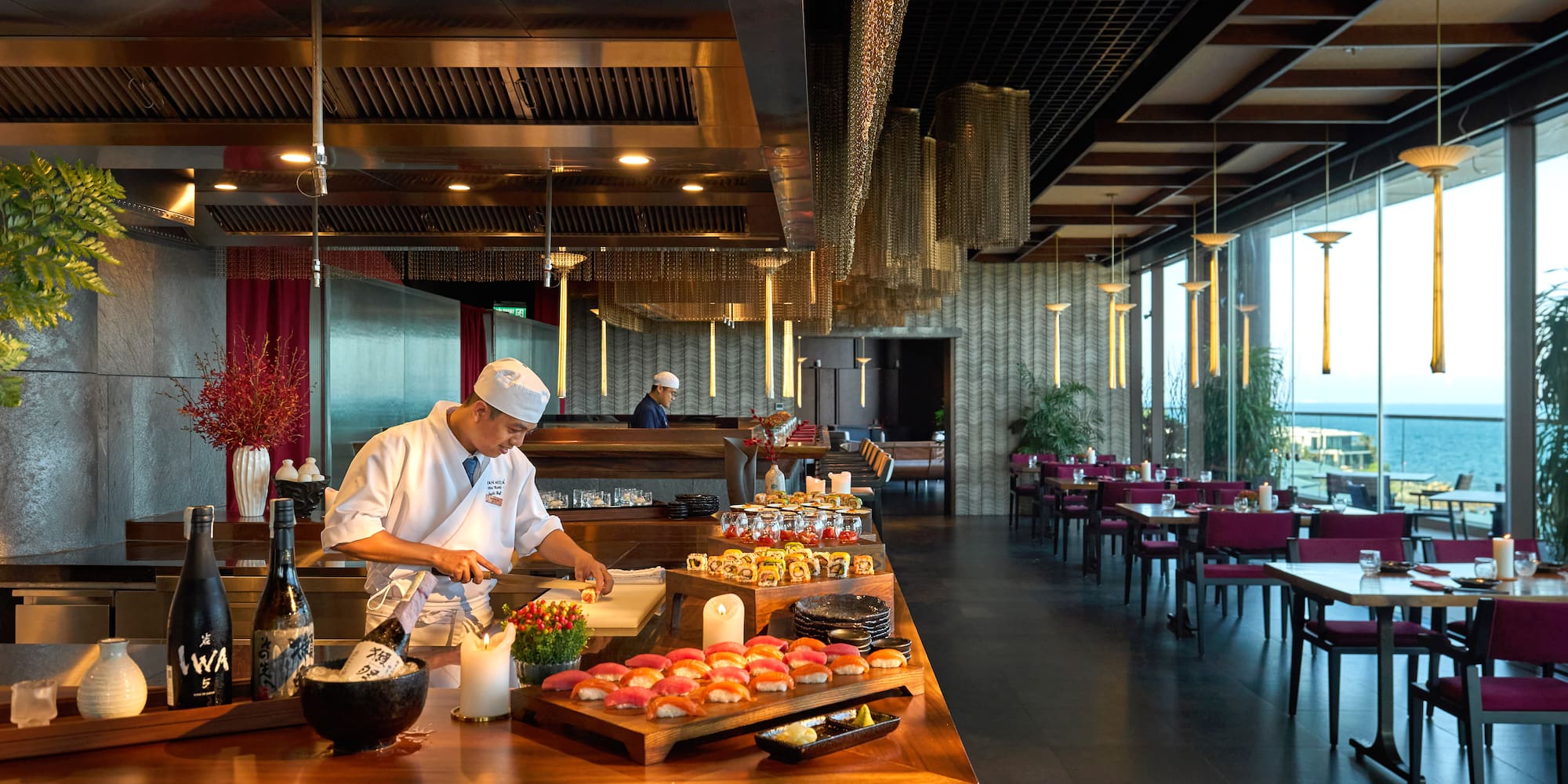 a chef cooking in a restaurant