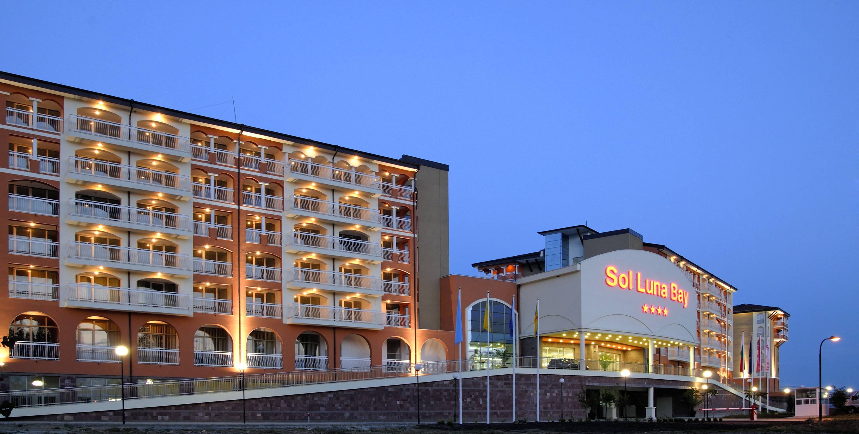 a building with many balconies - SOL Luna Bay, Obzor