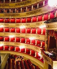 a red and gold theater