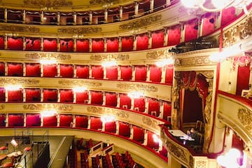 a red and gold theater