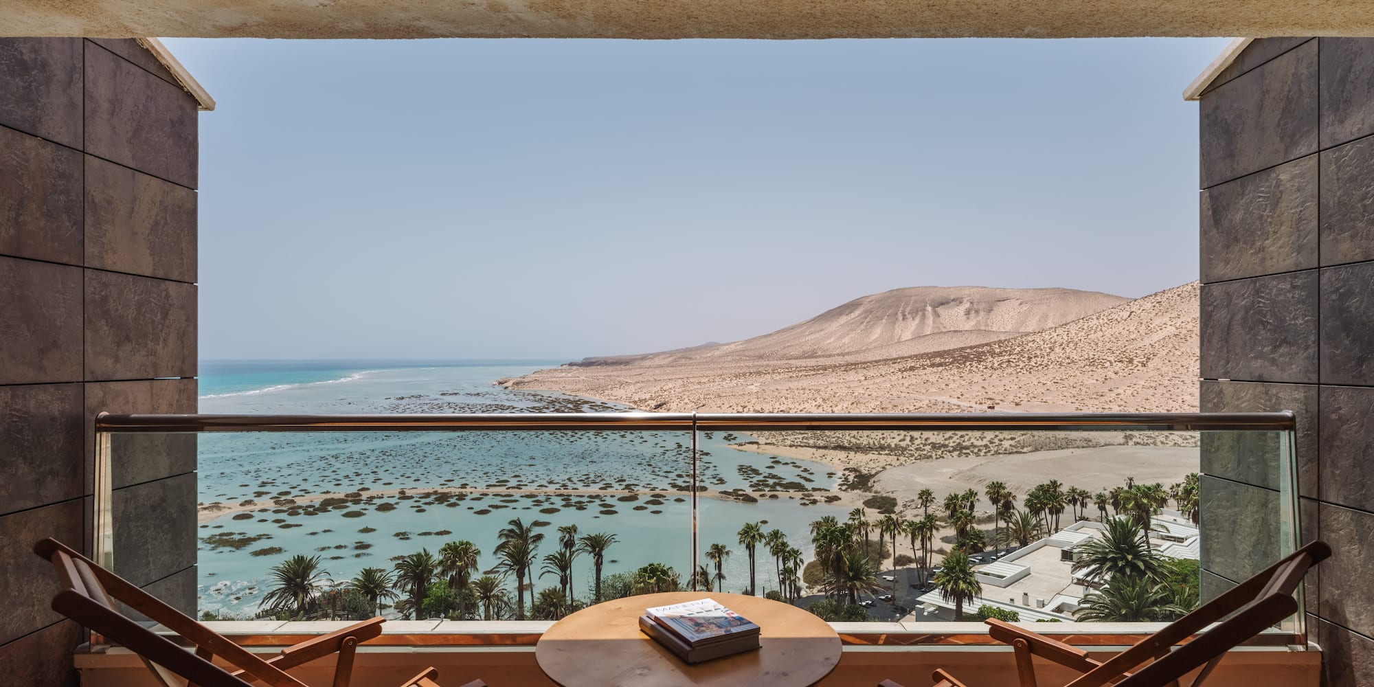 a view of the ocean from a balcony