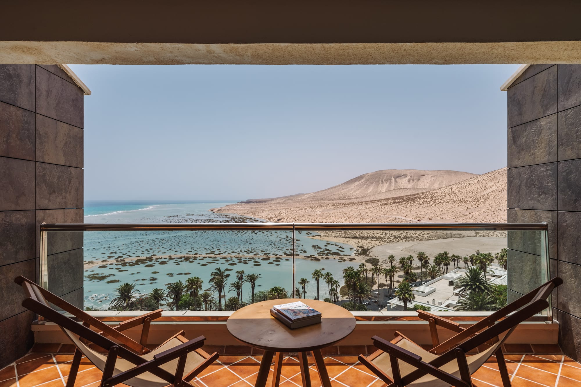 a view of the ocean from a balcony