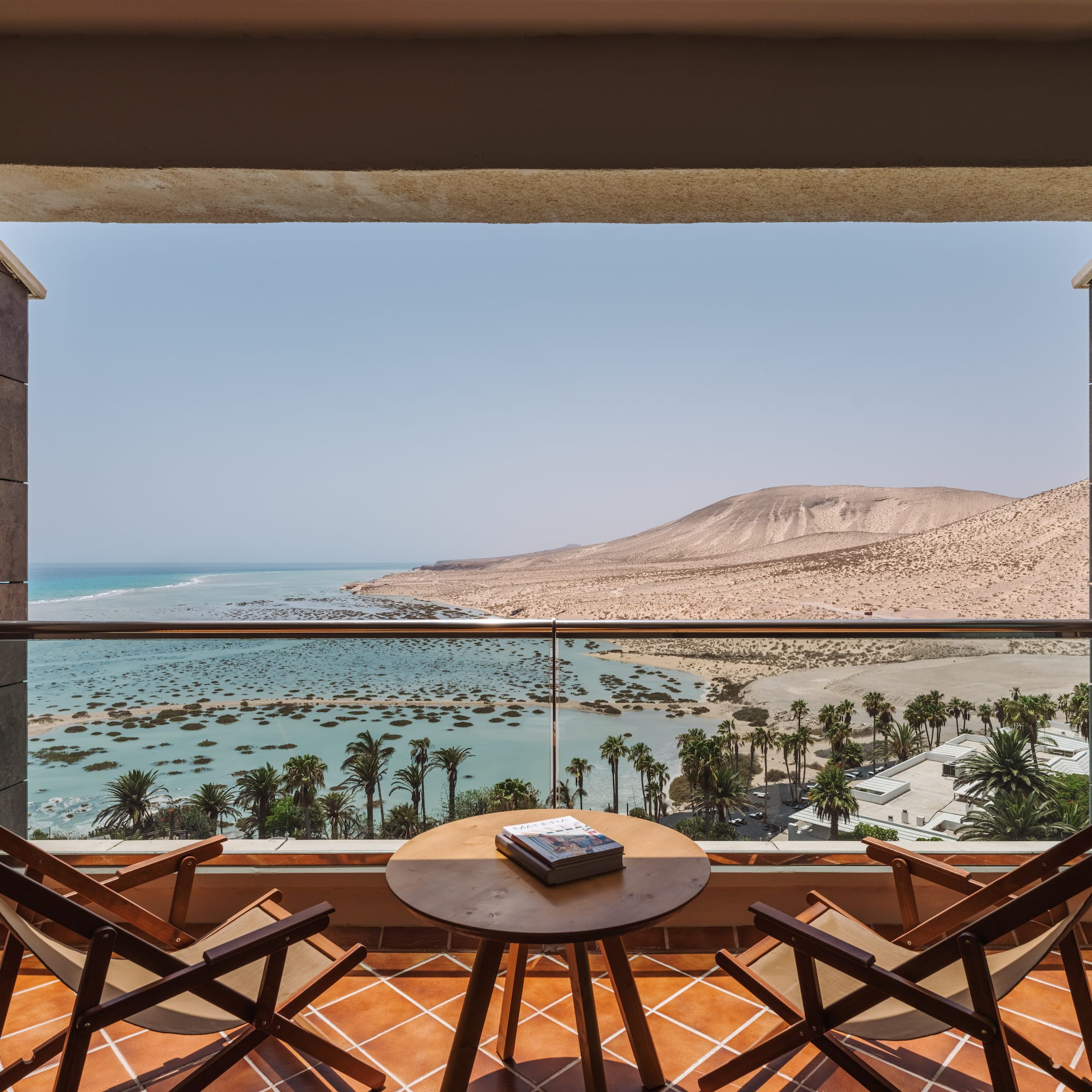 a view of the ocean from a balcony