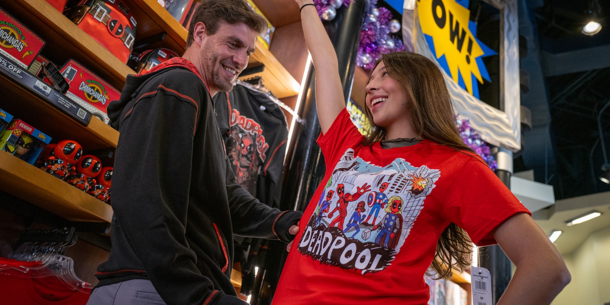a man and woman in a store