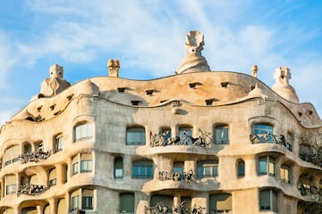 Casa Milà with many windows