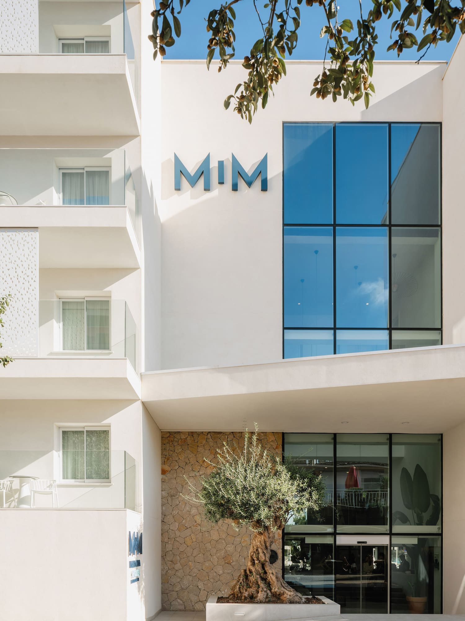 a building with glass windows
