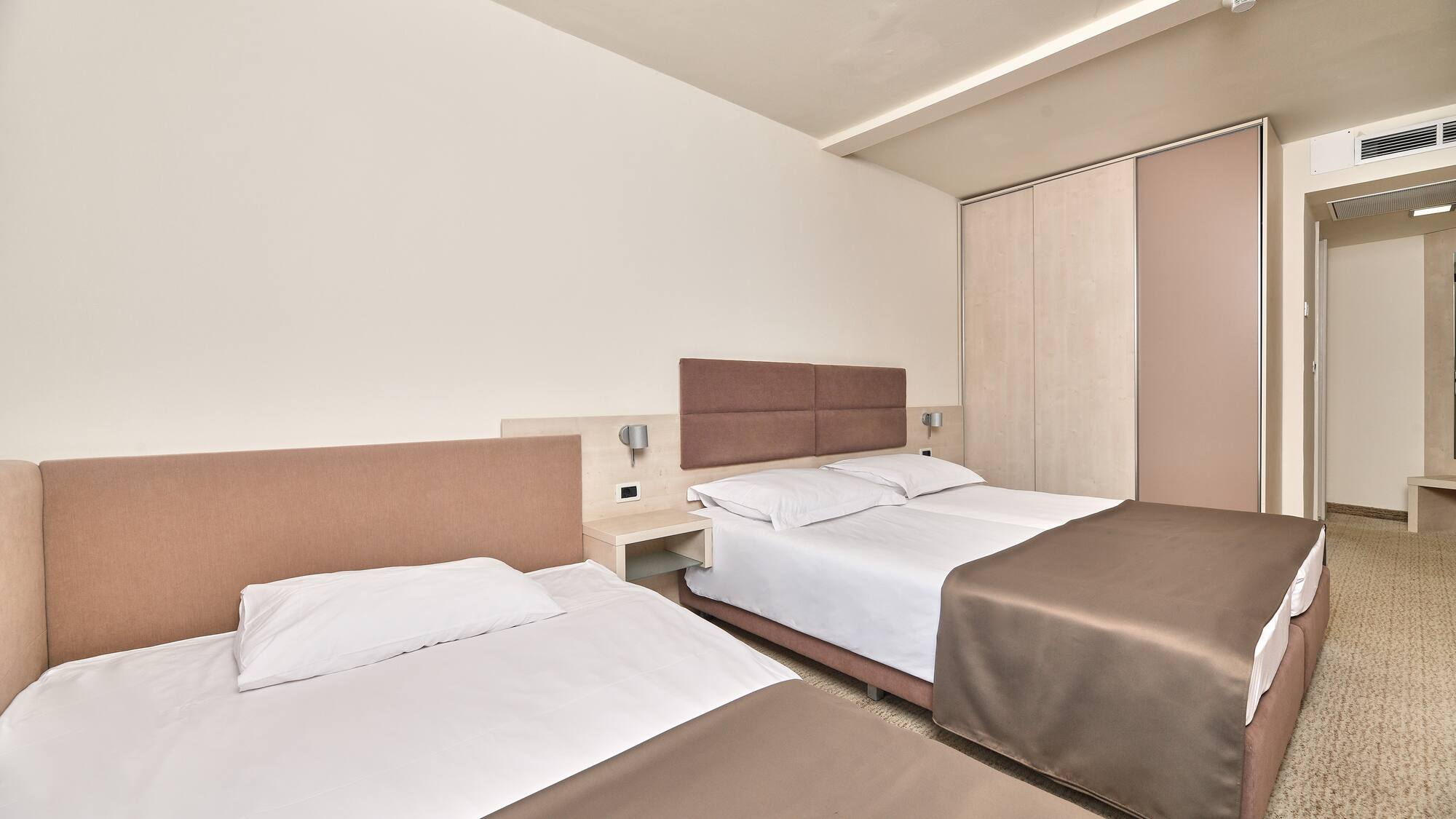 a room with two beds