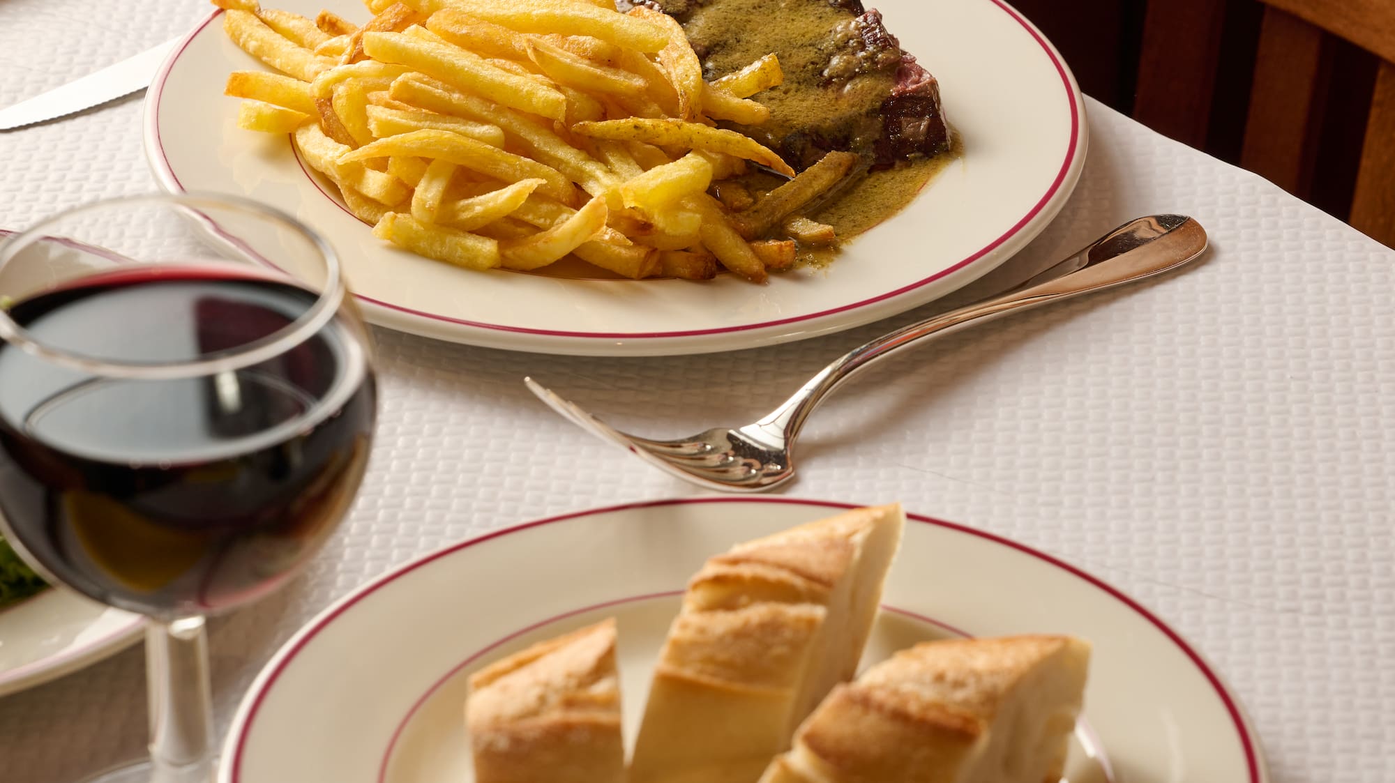 a plate of food on a table