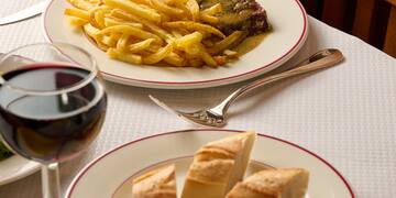 a plate of food on a table