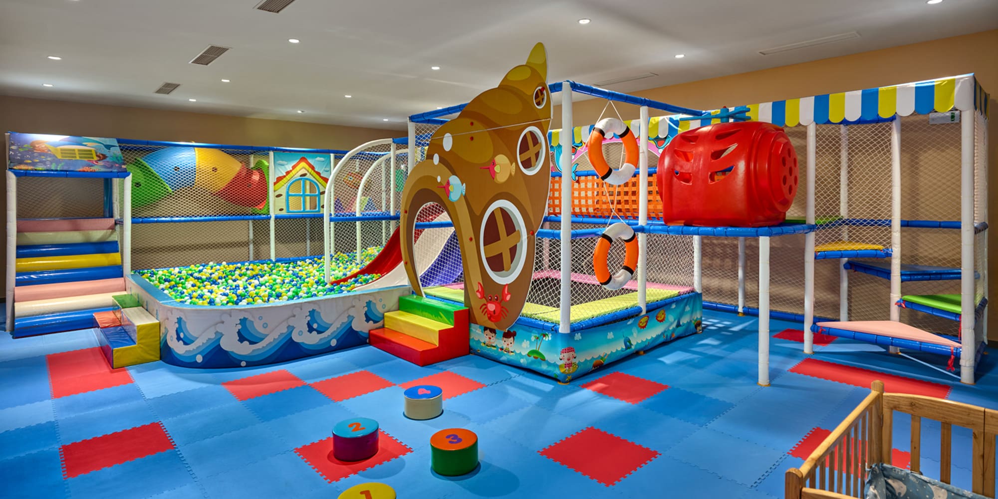 a large indoor play area