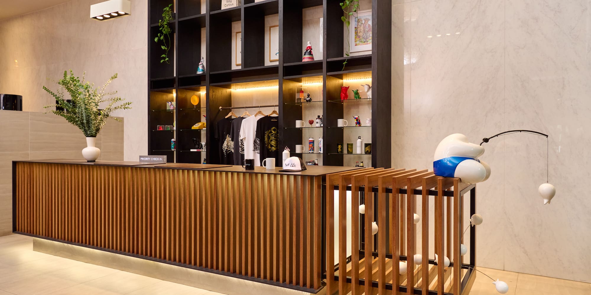 a counter in a store