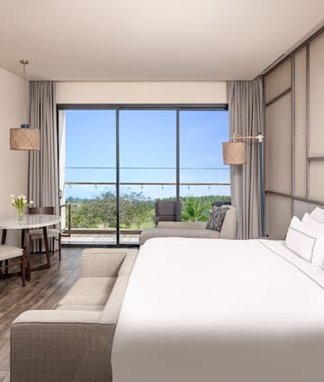 a room with a bed and a couch