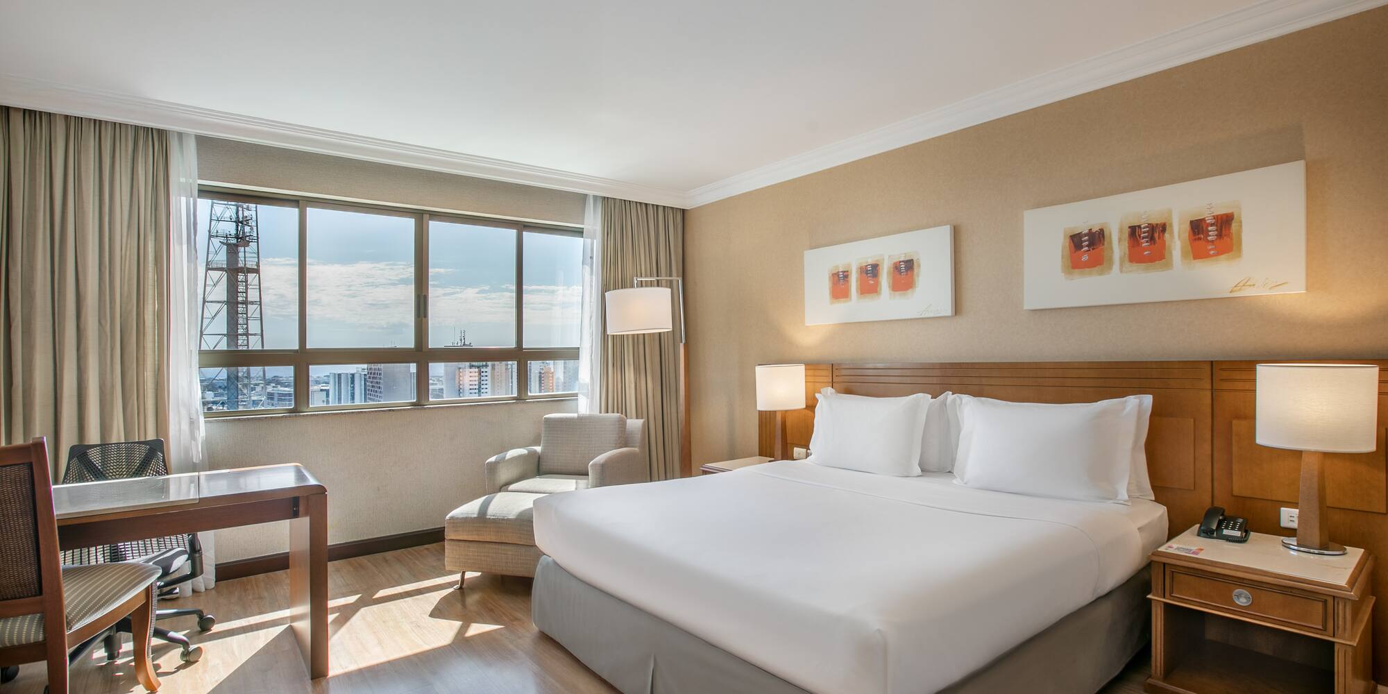 a room with a bed and a chair