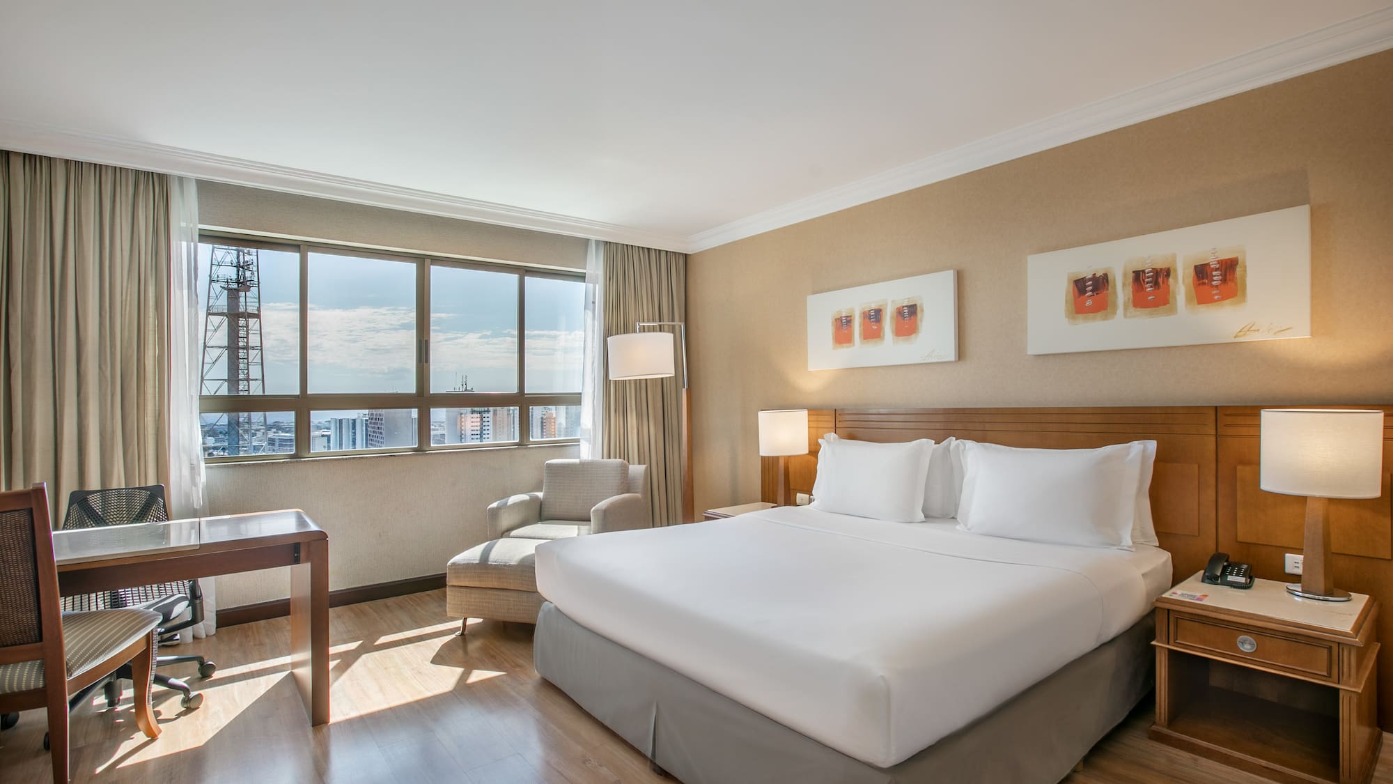 a room with a bed and a chair