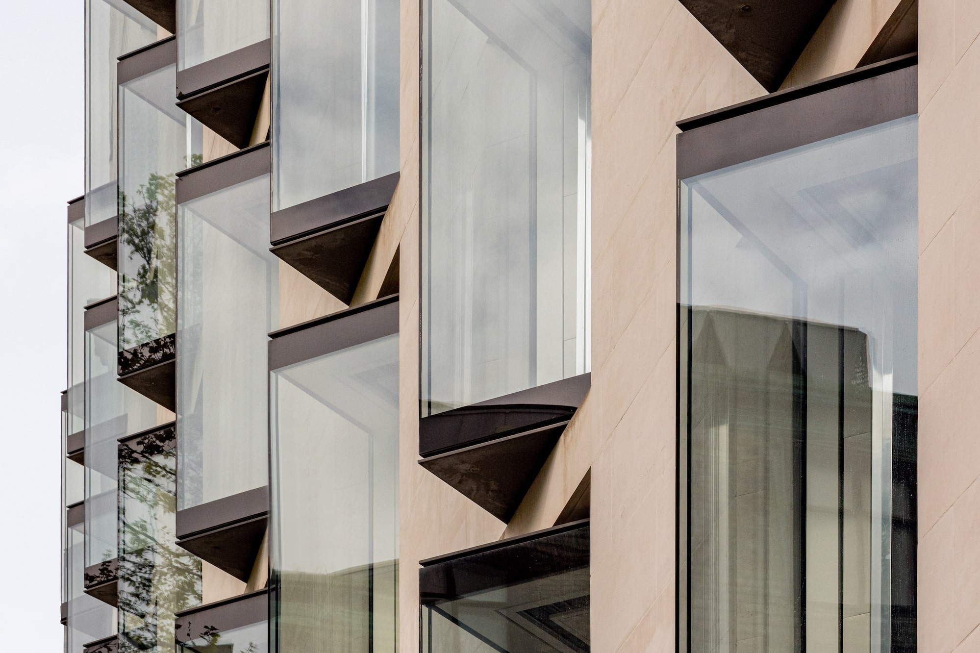 a building with many windows