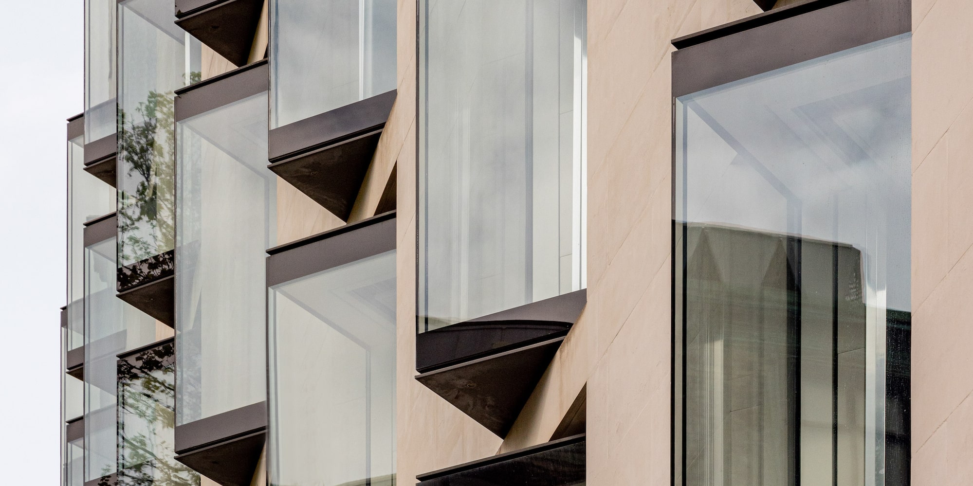 a building with many windows