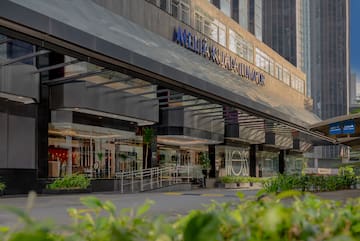 a building with a sign on the front