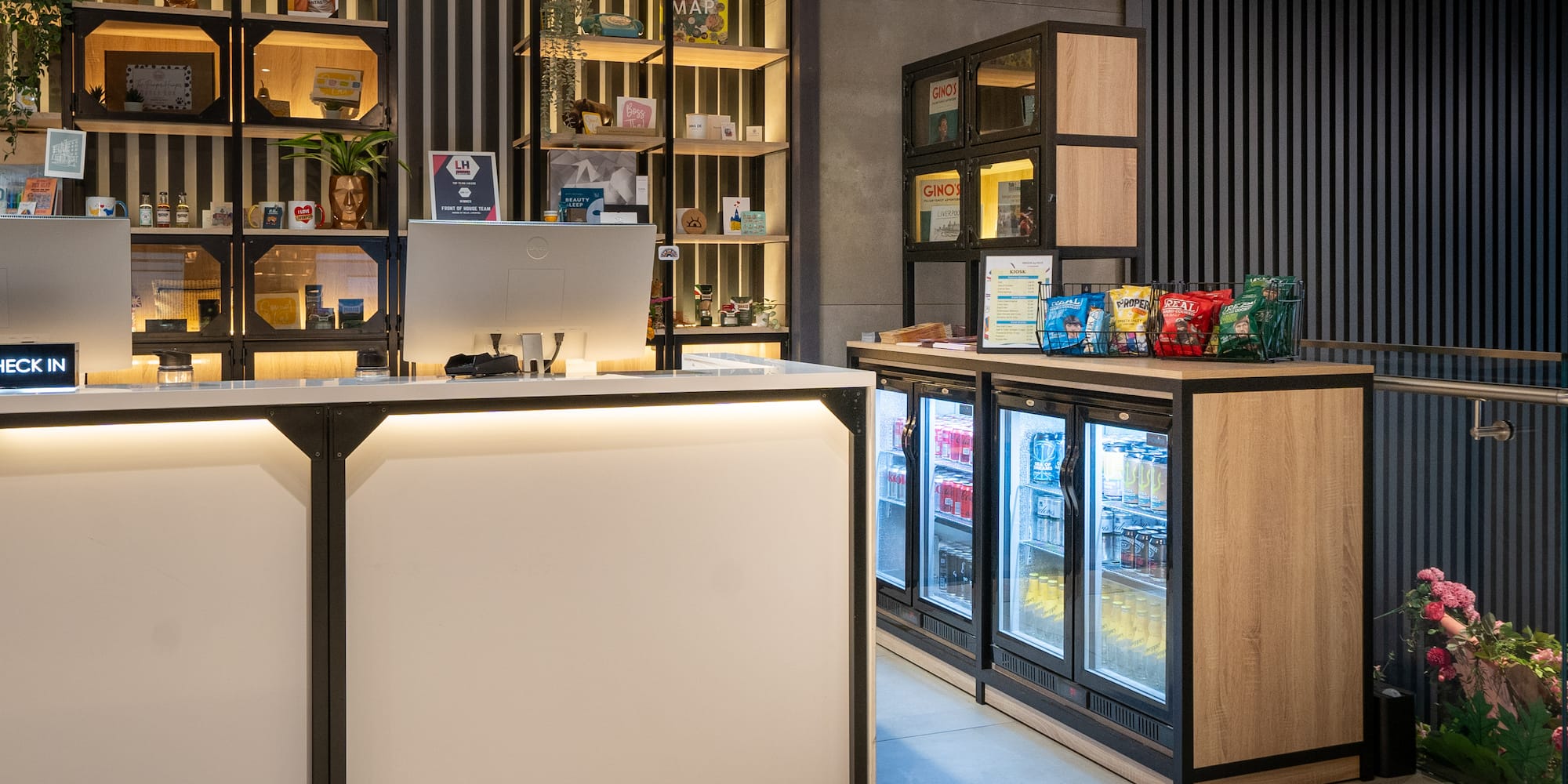 a counter in a store