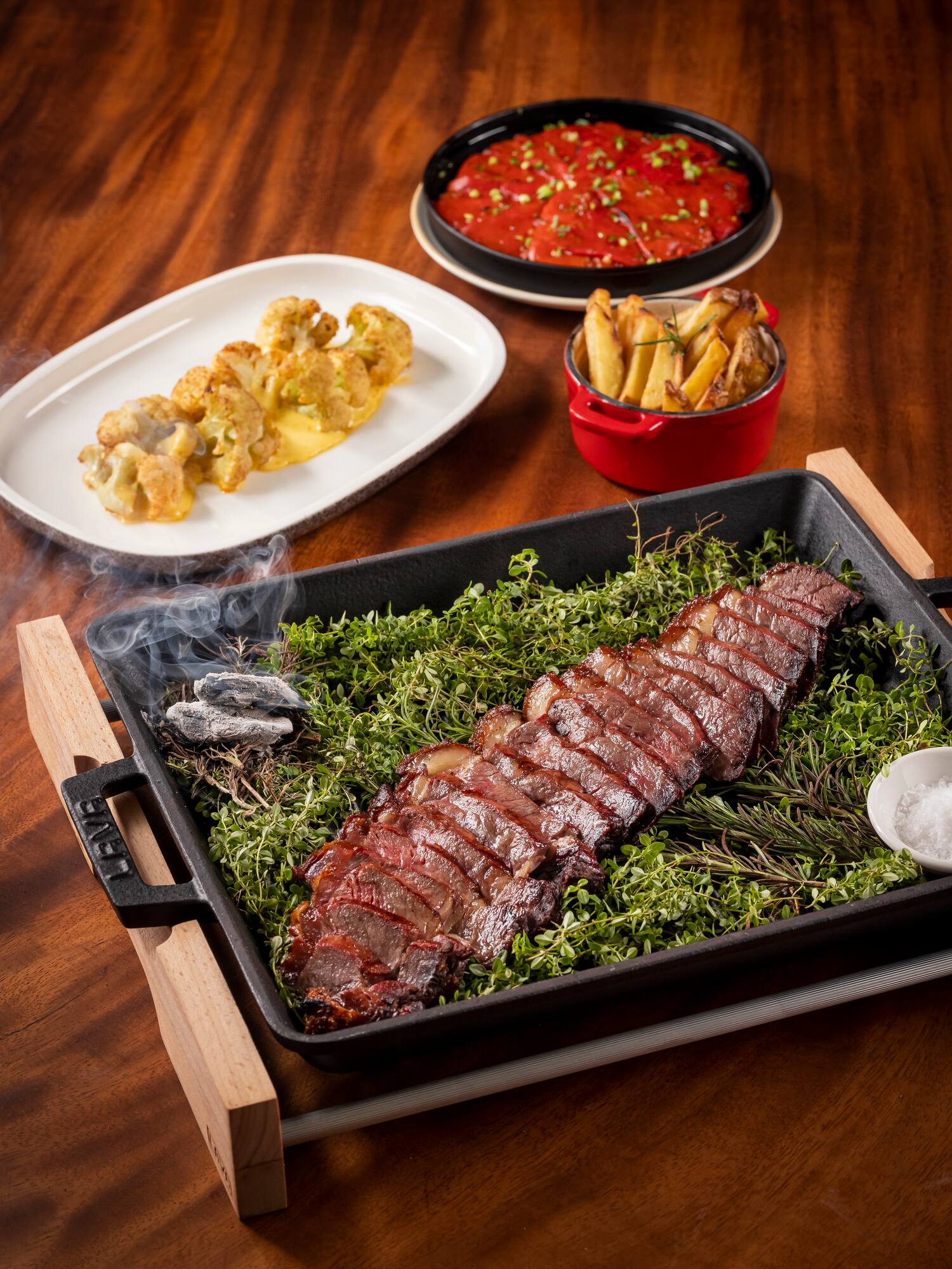 a tray of food on a table