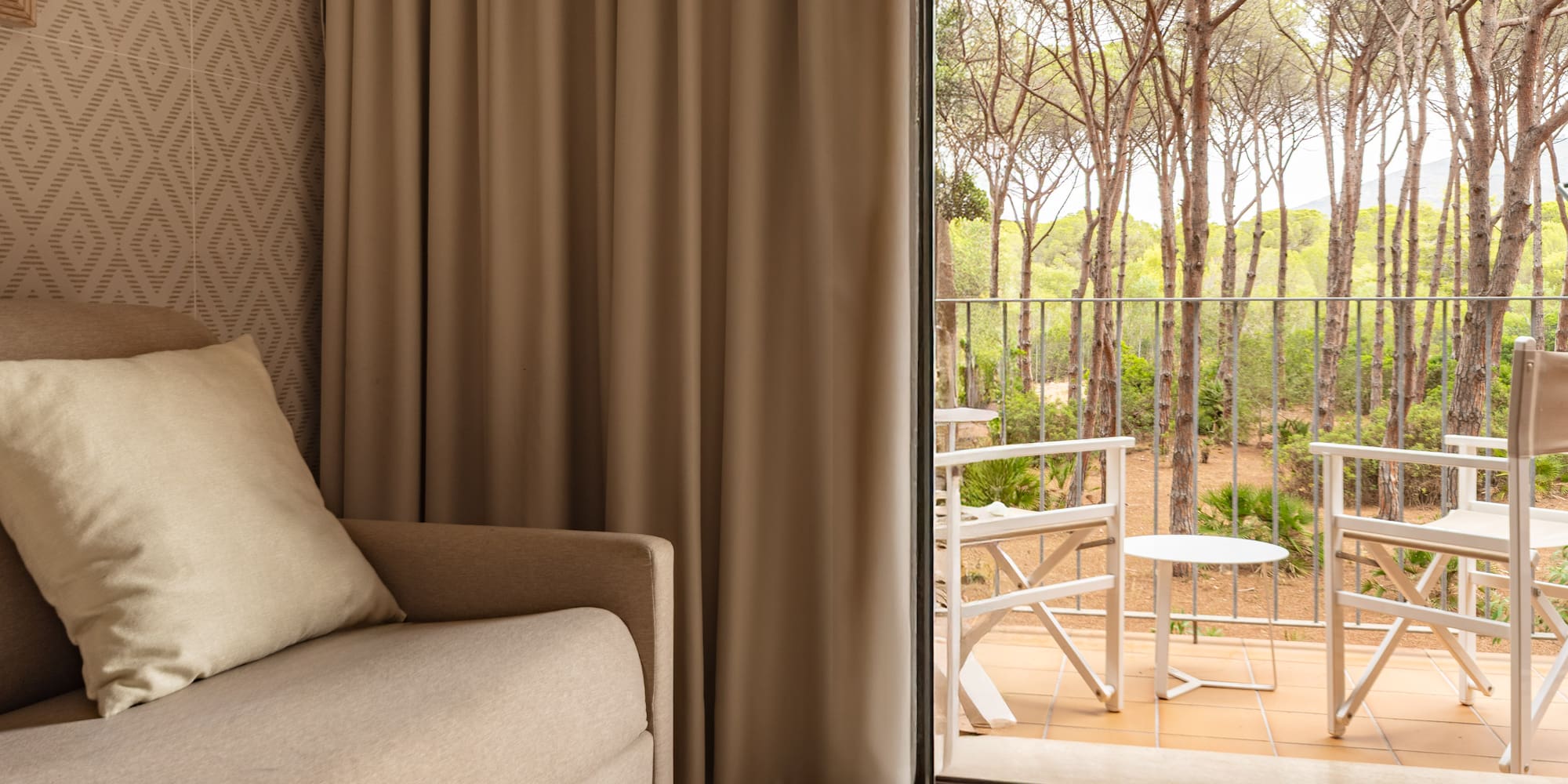 a couch and a sliding glass door