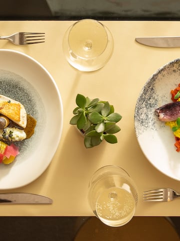 a plate of food on a table